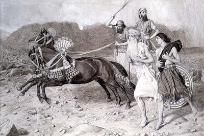 Illés Jezréelbe fut Akháb szekere előtt alkotó: Albert Joseph Moore
