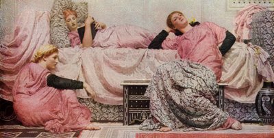 Felolvasás, 1884, 1936. alkotó: Albert Joseph Moore