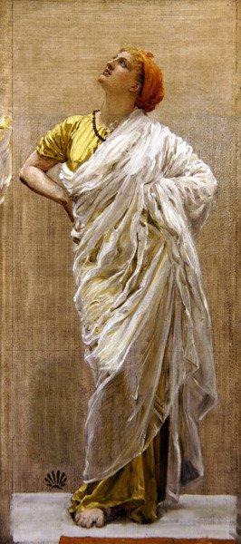 Study for Birds, 1878 körül (olaj és ceruza két vásznon) alkotó: Albert Joseph Moore