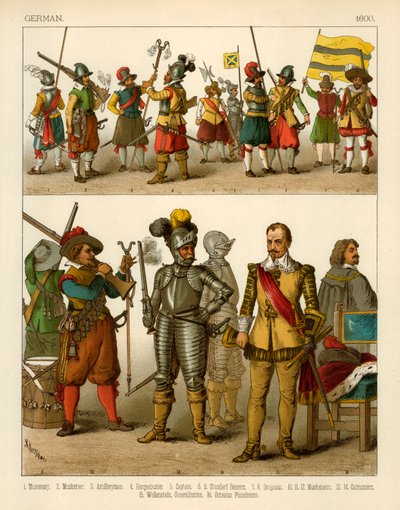Német jelmezek 1600 alkotó: Albert Kretschmer