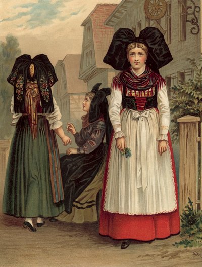Német jelmez, Elsass Geispolsheim alkotó: Albert Kretschmer
