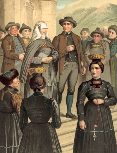 Német kosztüm, Vorarlberg, Bregenzerwald alkotó: Albert Kretschmer