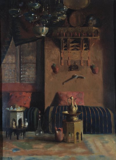 Sir Richard Burtons dohányzó szoba, 1889 alkotó: Albert Letchford