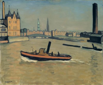 Hamburg kikötője alkotó: Albert Marquet