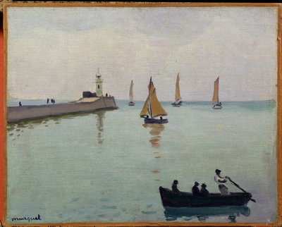Bejárat a kikötőbe (olaj, vászon) alkotó: Albert Marquet