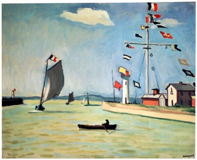 Honfleur kikötő, 1911. alkotó: Albert Marquet