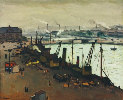Boulogne-sur-Mer kikötője alkotó: Albert Marquet