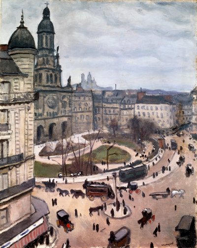 Place de la Trinité Párizsban, 1911. alkotó: Albert Marquet