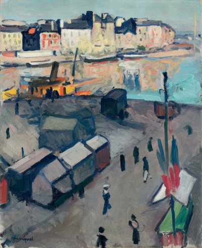 Port du Havre, 1907 körül (olaj, vászon) alkotó: Albert Marquet