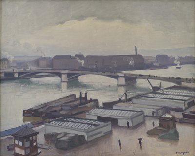 Quai de Paris, Rouen. Esős ​​időjárás alkotó: Albert Marquet