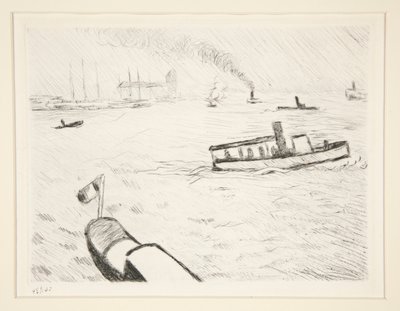 Vontató Hamburgban alkotó: Albert Marquet
