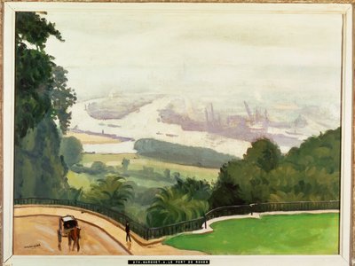 Rouen kikötője (festmény vászonra) alkotó: Albert Marquet
