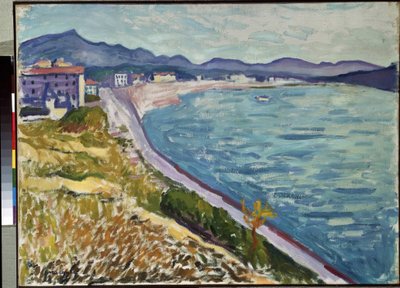 ""Saint Jean de Luz"" Kilátás a baszk tengerpartra Saint-Jean-de-Luzban (Pyrenees Atlantiques). Pierre-Albert (Albert) Marquet (1875-1947) festménye 1907 Olaj, vászon. Ermitázs Múzeum, Szentpétervár (Szentpétervár) alkotó: Albert Marquet