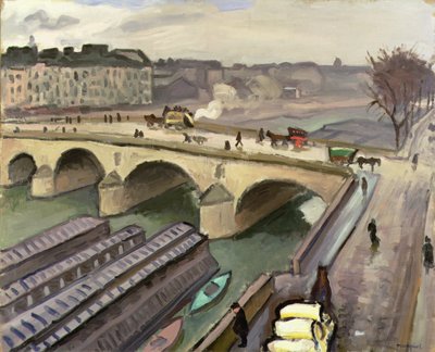 Szajna Párizsban, 1907 körül (olaj, vászon) alkotó: Albert Marquet
