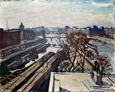 Kilátás a Szajnára és IV. Henrik szobrára, c1906. alkotó: Albert Marquet