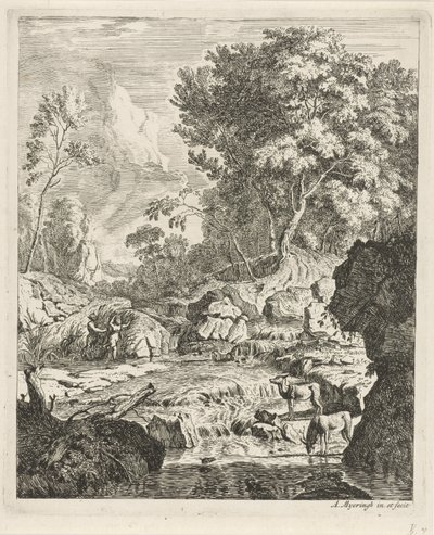 Pan és Syrinx Tájképek (sorozat címe) alkotó: Albert Meyering
