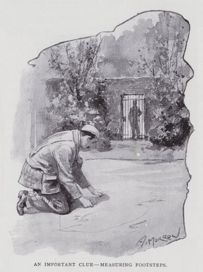 Fontos nyom, lépések mérése (litho) alkotó: Albert Morrow