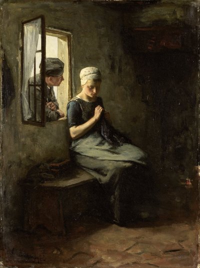 Halász udvarlás alkotó: Albert Neuhuys