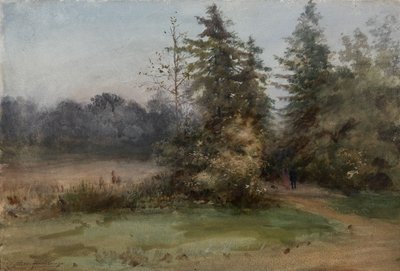 Táj két figurával alkotó: Albert Nikolaevich Benois