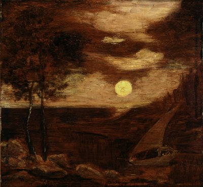 A szerelmesek hajója alkotó: Albert Pinkham Ryder