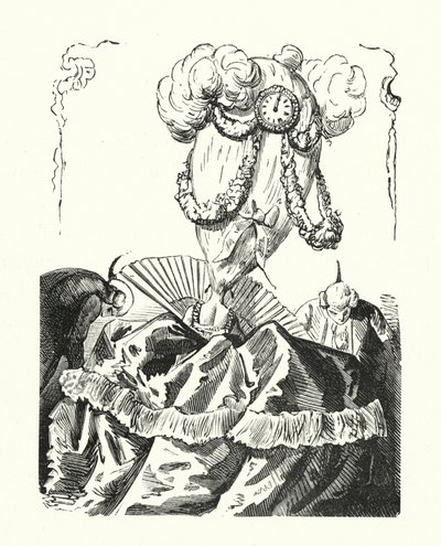 Abszurd női frizura alkotó: Albert Robida