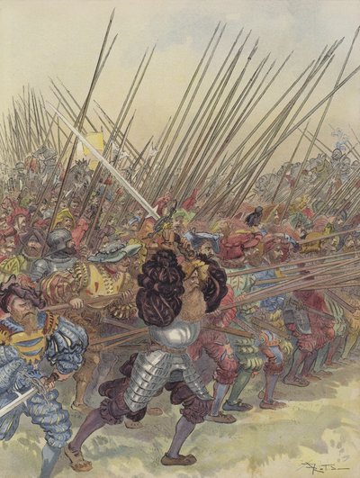 A svájciak vádja Marignannál alkotó: Albert Robida