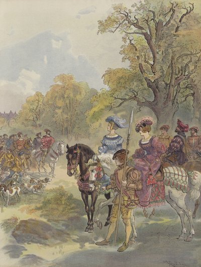 királyi vadászat alkotó: Albert Robida