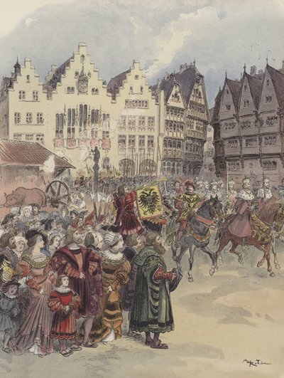 Választás a birodalomba (1519. június 28.) alkotó: Albert Robida