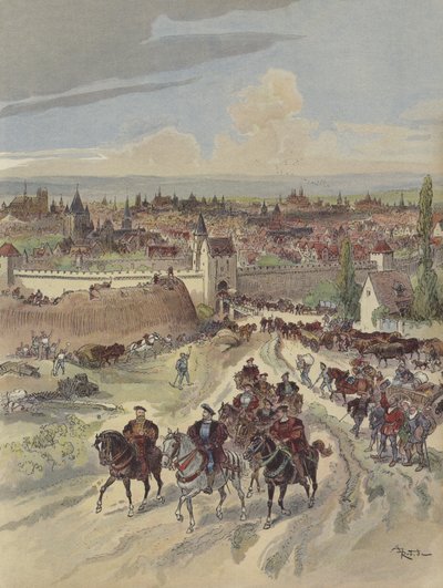 I. Francois Párizs sáncain dolgozik alkotó: Albert Robida