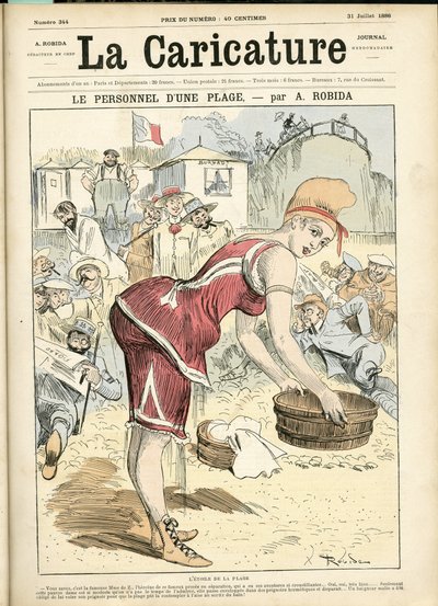Illustration of Albert Robida (1848-1926) for the Blanket of La Caricature (1880) alkotó: Albert Robida