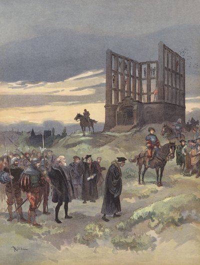 Semblancay felügyelőt halálra ítélték, felmászik a Montfaucon akasztófára alkotó: Albert Robida
