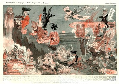 Az új Walpurgis-éj: Brocken germán szombat: A germán szombat a Brockenen alkotó: Albert Robida