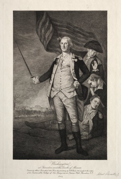 George Washington Princetonban alkotó: Albert Rosenthal