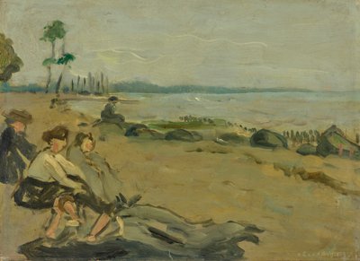 Fürdőstrand alkotó: Albert Weisgerber
