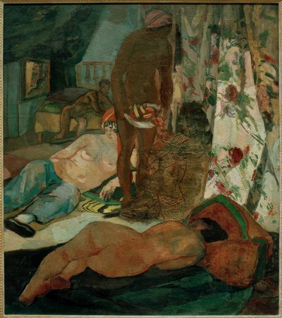 Haremsszene alkotó: Albert Weisgerber
