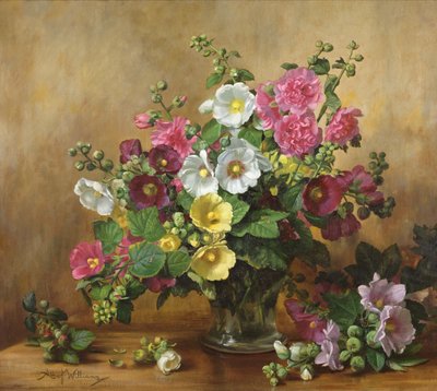 AB257 Szeptember végi hollyhocks alkotó: Albert Williams