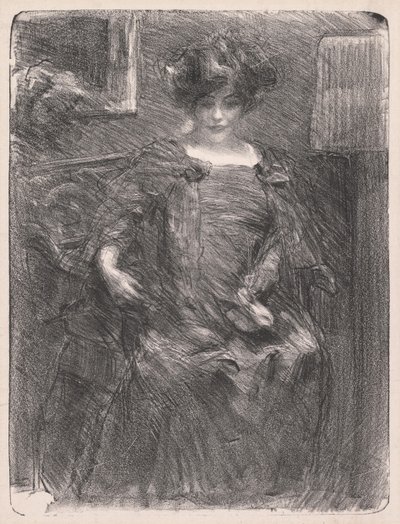 Cím nélkül (nő) alkotó: Albert de Belleroche