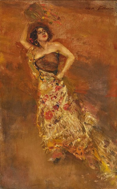 Caroline Otèro spanyol táncos Carmen szerepében. alkotó: Albert von Keller