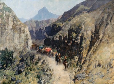 Karaván Perzsiában alkotó: Alberto Pasini
