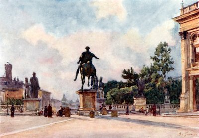 Marcus Aurelius bronzszobra a Capitoliumon alkotó: Alberto Pisa