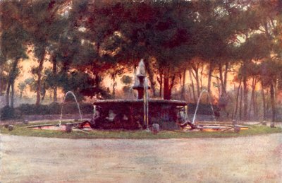 Sea Horse szökőkút a Villa Borghese-ben alkotó: Alberto Pisa