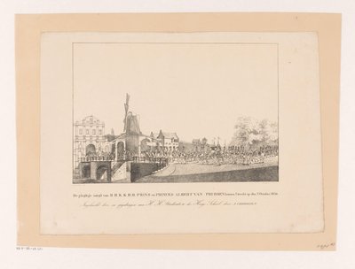 Marianne hercegnő és férje, Albert herceg beutazása Utrechtbe, 1830 A H.H.K.K.H.H. Albert porosz herceg és hercegek Utrechtben 1830. október 2-án (cím a tárgyon) alkotó: Albertus Verhoesen