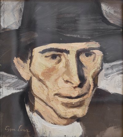 Gazdafej (olaj, karton) alkotó: Albin Egger-Lienz