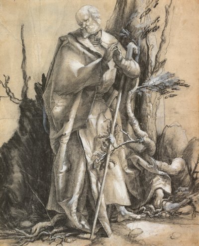 Szakállas szent egy erdőben, kb. 1516 alkotó: Albrecht Dürer