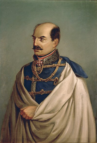 Feldzeugmeister Joseph gróf Jellacic, horvátországi Banus ... (festmény, vászon) alkotó: Albrecht Adam