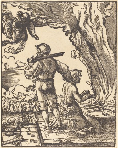 Ábrahám áldozata alkotó: Albrecht Altdorfer