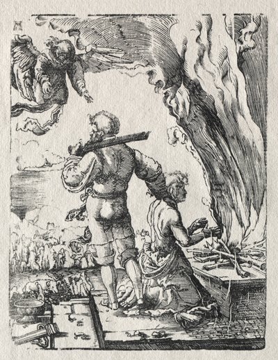 Ábrahám áldozata alkotó: Albrecht Altdorfer
