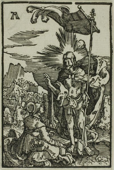 Krisztus megjelenik a Magdolnának, Az ember bukása és megváltása című fejezetből alkotó: Albrecht Altdorfer