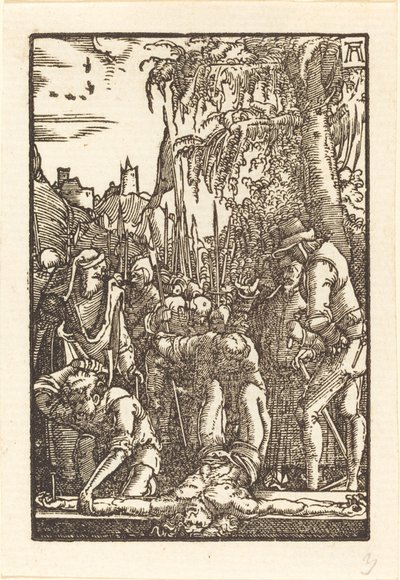 A keresztre szegezett Krisztus alkotó: Albrecht Altdorfer