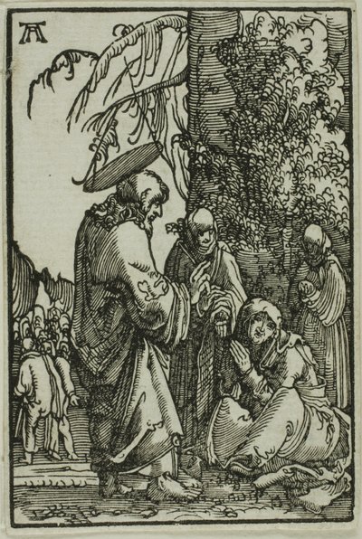 Krisztus búcsút vesz anyjától, az ember bukásából és megváltásából alkotó: Albrecht Altdorfer